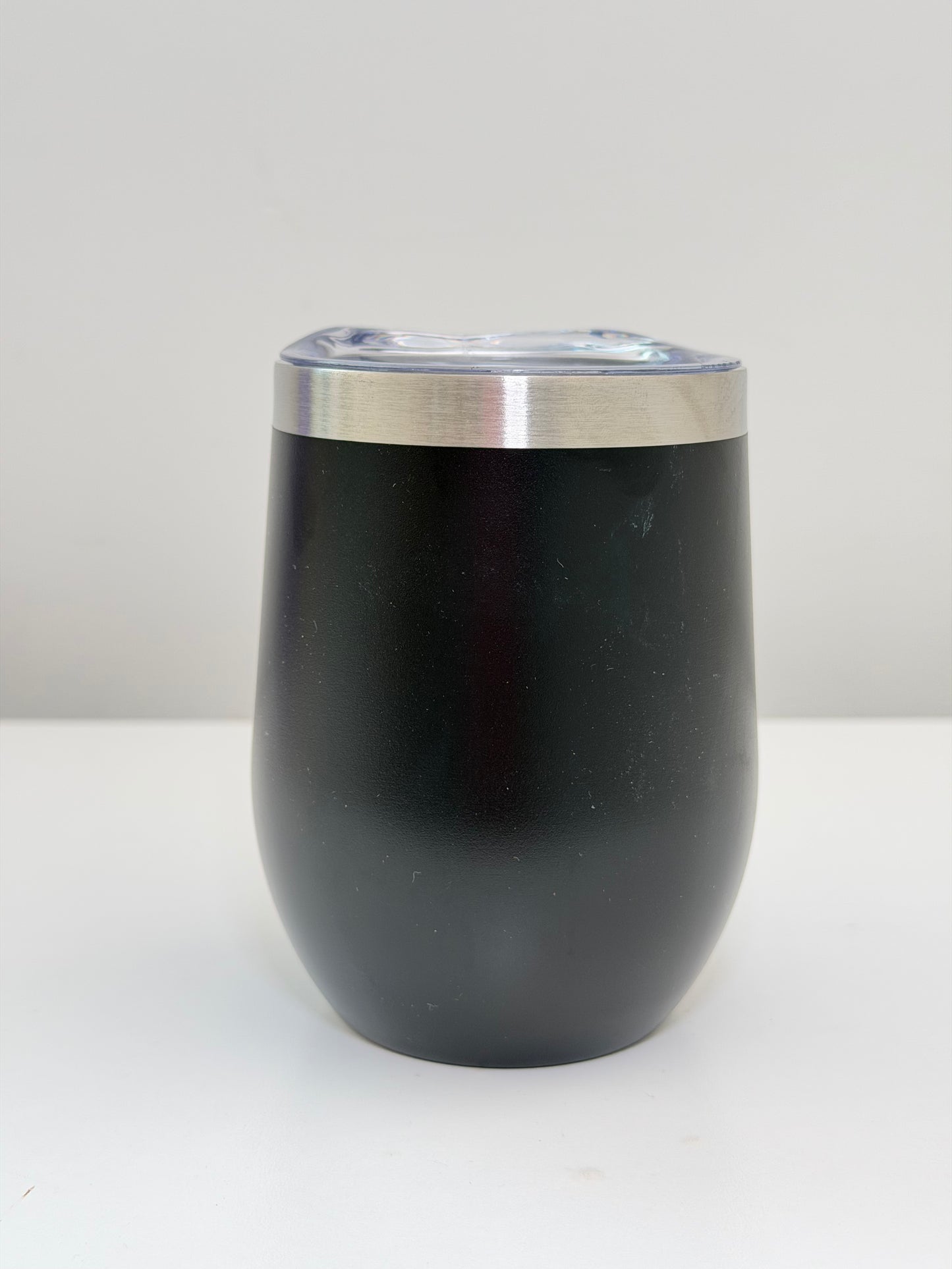 12 oz wine generic - black