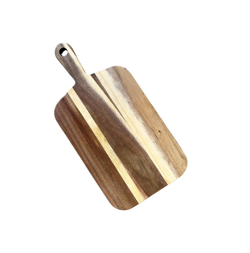 Solid Teak Cutting Board with Handle