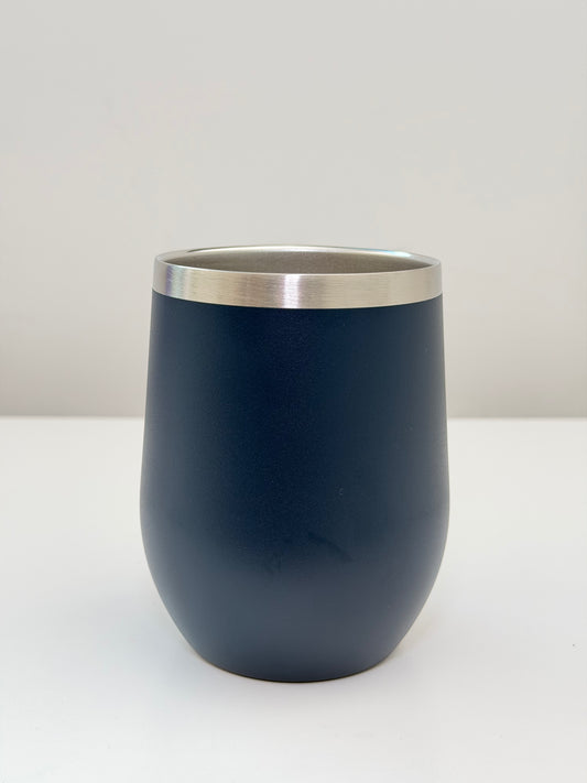 12 oz wine generic - navy blue