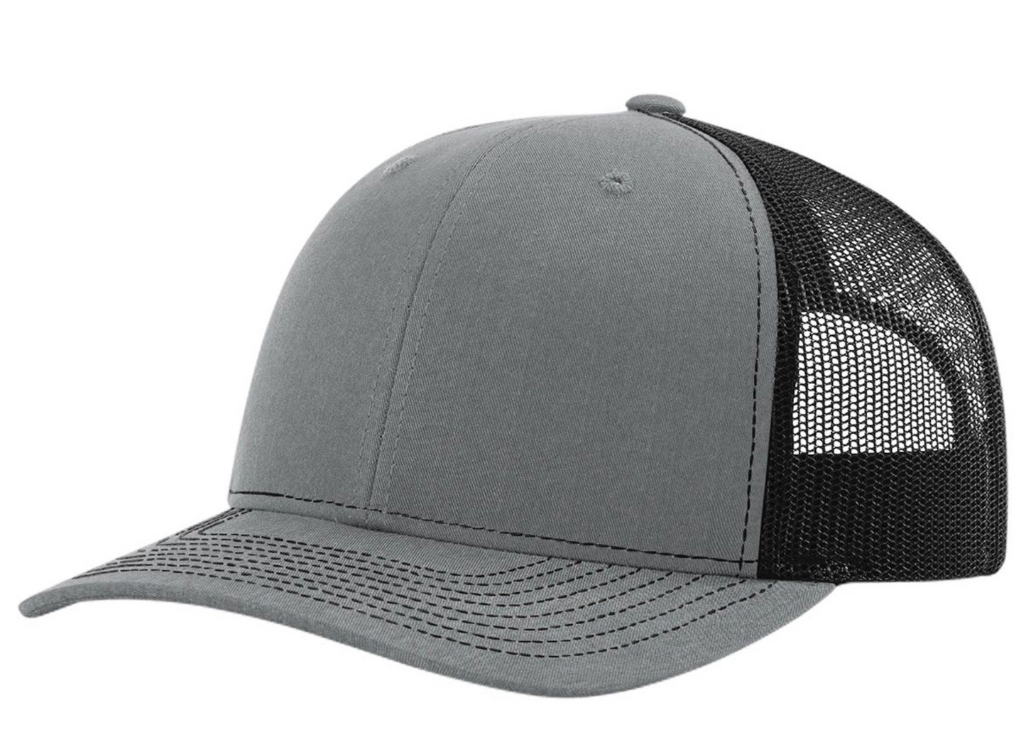 112PL – Richardson – 112+ R-Flex Adjustable Trucker - Grey/Black